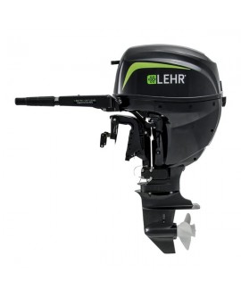 LEHR 15.0HP PROPANE POWERED 4 STROKE OUTBOARD ENGINE, SHORT SHAFT, ELECTRIC START, REMOTE STEERING