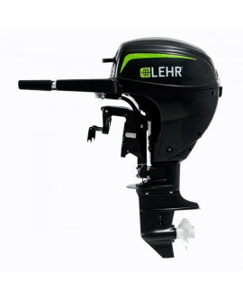 LEHR 9.9HP PROPANE POWERED 4 STROKE OUTBOARD ENGINE, LONG SHAFT, ELECTRIC START, REMOTE STEERING, TILLER