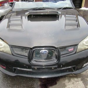 2006 2007 Subaru WRX STi Hawk Eye Front End Conversion V-9 Front Clip Varis Hood
