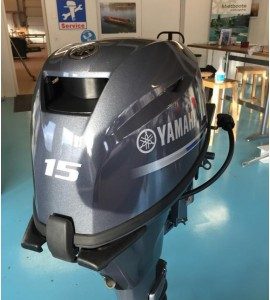 USED 2017 YAMAHA F15CEH 15HP OUTBOARD MOTOR